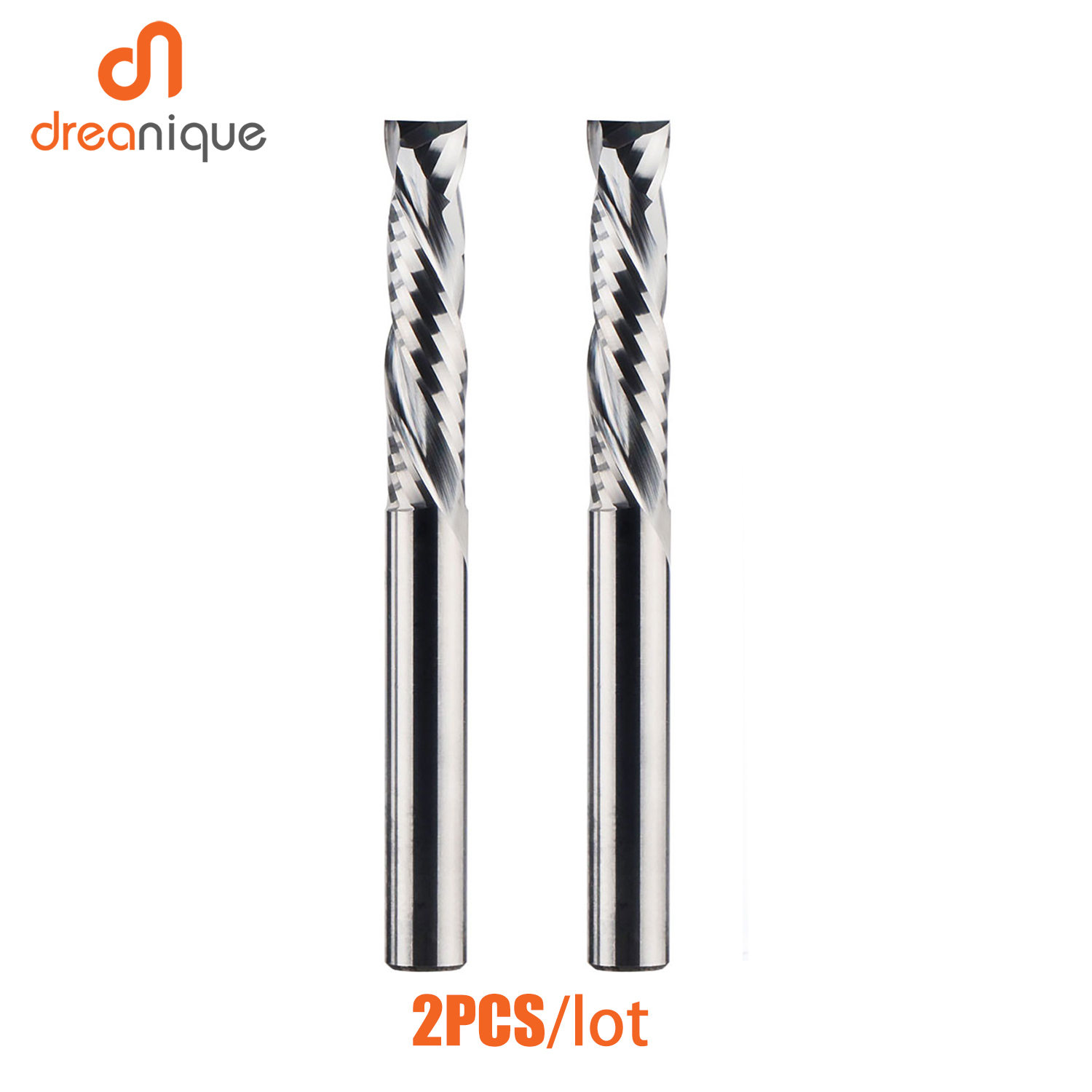 End Mill Set - ดอกกัดไม้แบบ 2 ฟลุต แบบเกลียวขึ้นลง คาร์ไบด์ 2