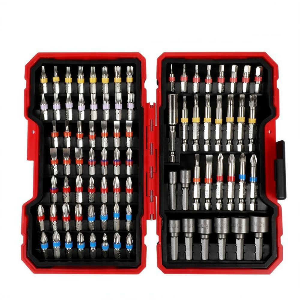Drill Bit Set - ชุดอุปกรณ์เสริมเครื่องมือไฟฟ้าอเนกประสงค์ ชุดดอกไขควง สำหรับงานซ่อมแซมฮาร์ดแวร์ในบ้าน และงานบำรุงรักษาสว่านไฟฟ้า