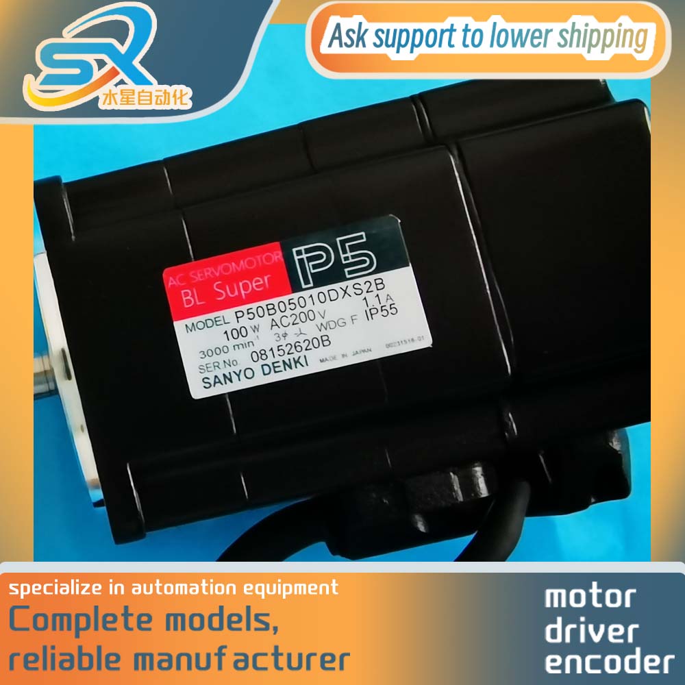 Servo Motor - มอเตอร์เซอร์โว SANYO DENKI 100w P50B05010DXS2B ใหม่หรือมือสอง