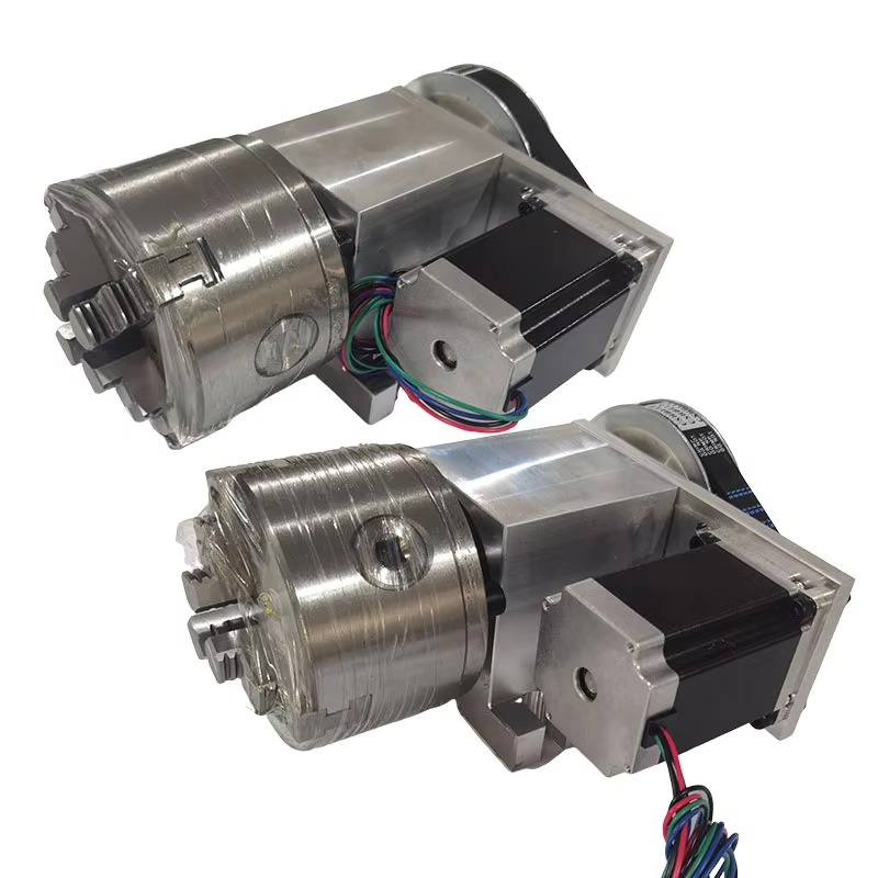 Nema23 Stepper - หัวจับความแม่นยำสูง หัวจับ 4 ขา โต๊ะหมุน CNC