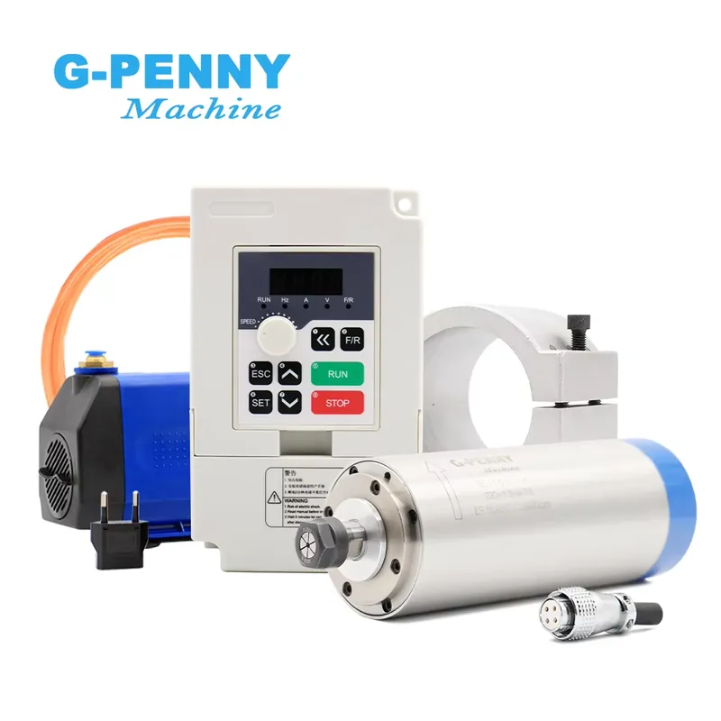Water Cooled Spindle - แกนมอเตอร์ Gpenny 1.5kw ER16 D80mm ระบายความร้อนด้วยน้ำ