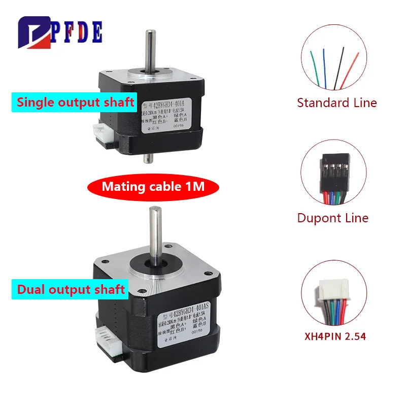 Stepper Motor Nema17 - Nema17 Stepper Motor 42BYGH 3D ชิ้นส่วนเครื่องพิมพ์