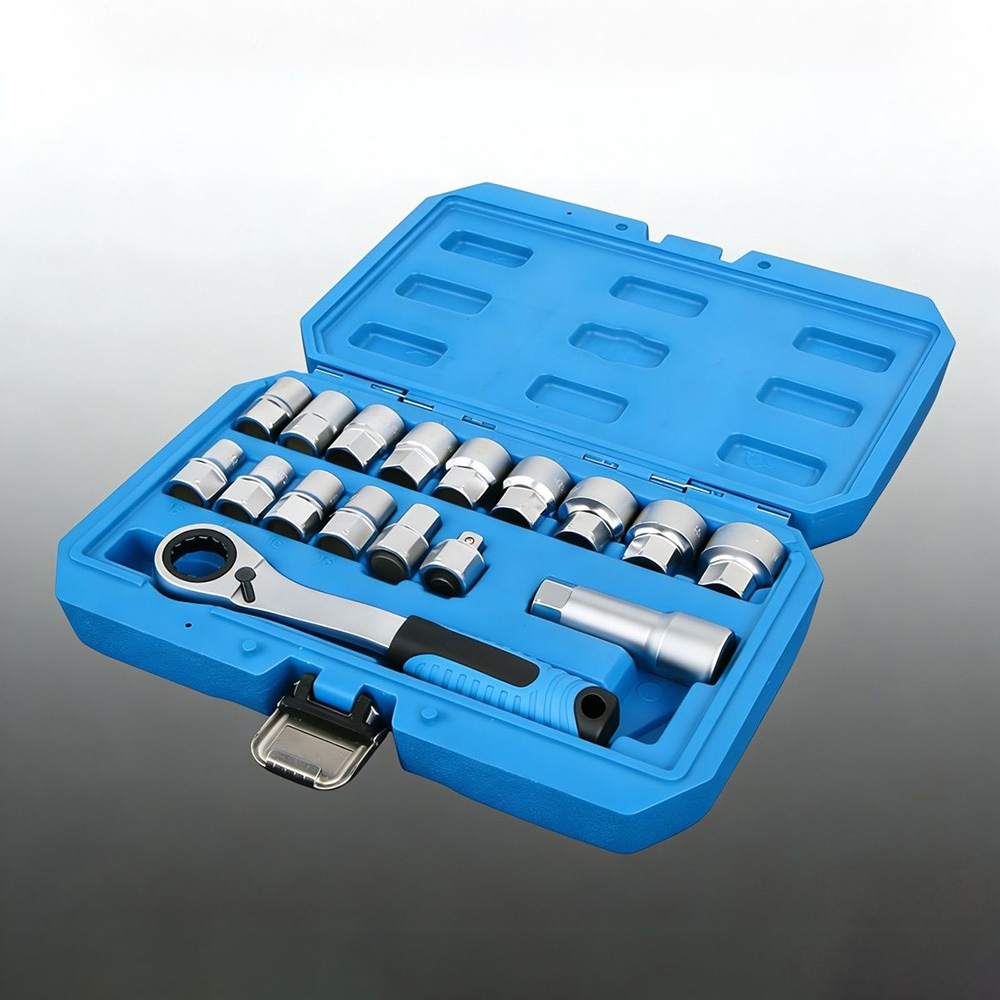 Cnc Bits - ชุดเครื่องมือซ่อมรถยนต์ 17 ชิ้น ประกอบด้วยประแจวงล้อ 12 จุด