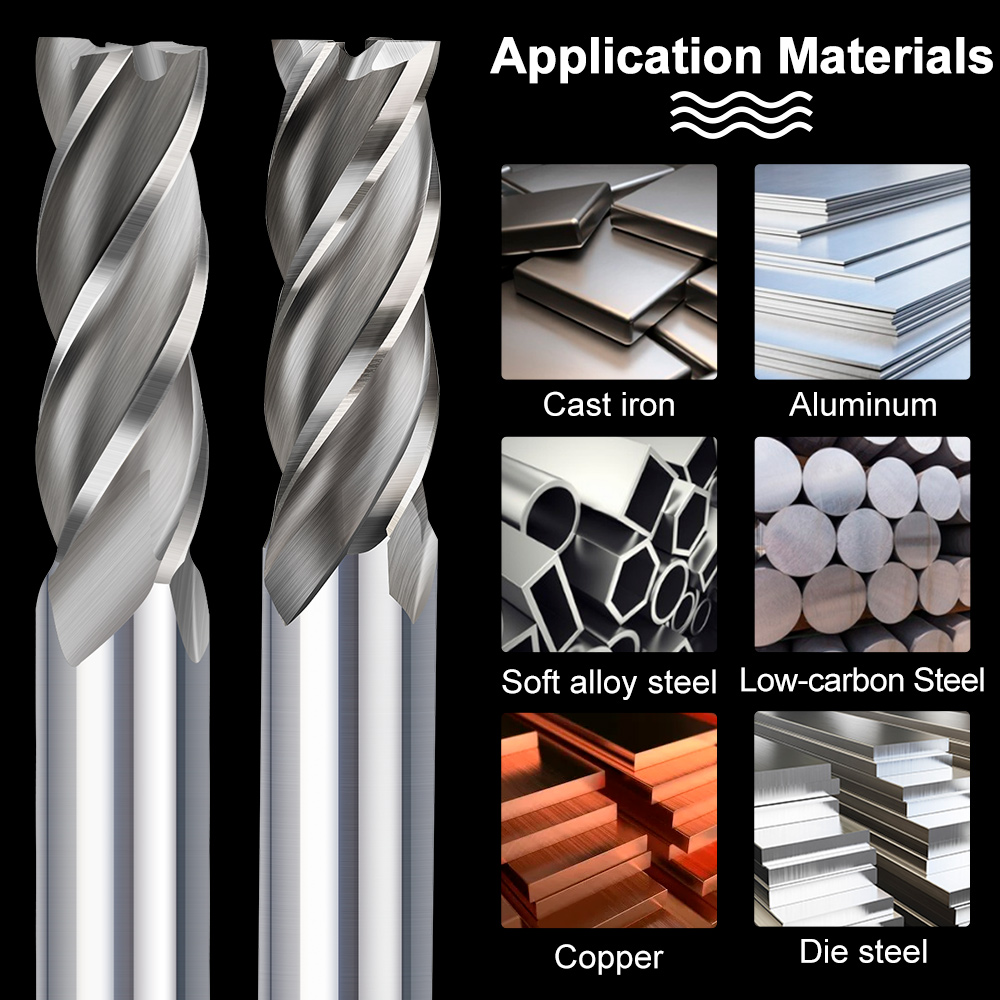 XCAN HSS Milling CUTTER 4 ขลุ่ - End Mill Set บทวิจารณ์และราคา