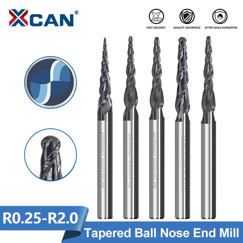 XCAN เครื่องกัด2ขลุ่ยลูกจมูกเร - End Mill Set บทวิจารณ์และราคา