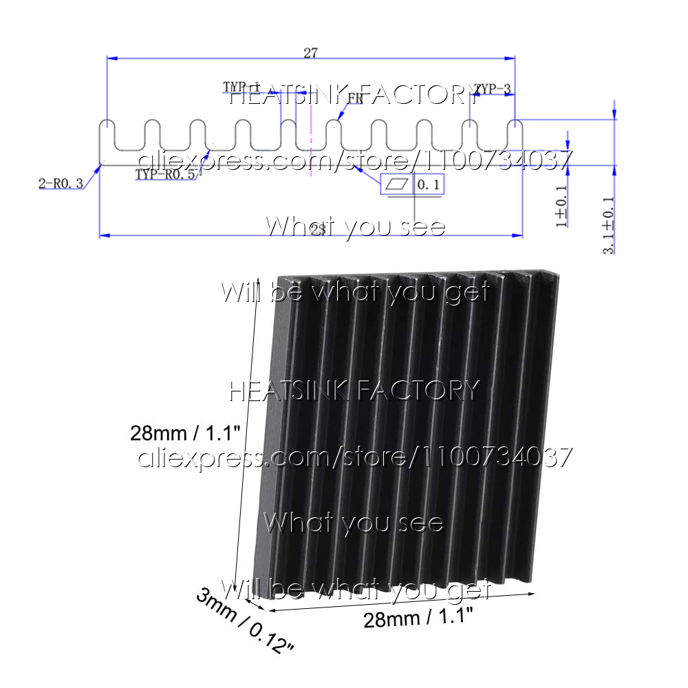 28X28X3มม.เงิน/สีดำ Anodized อ - Aluminium Extrusion บทวิจารณ์และราคา