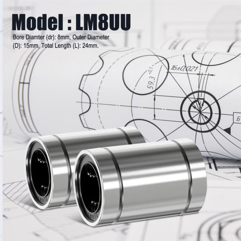 ลูกปืนเม็ดกลมแบบเส้นตรง LM8UU  - Lm8Uu Bearing บทวิจารณ์และราคา