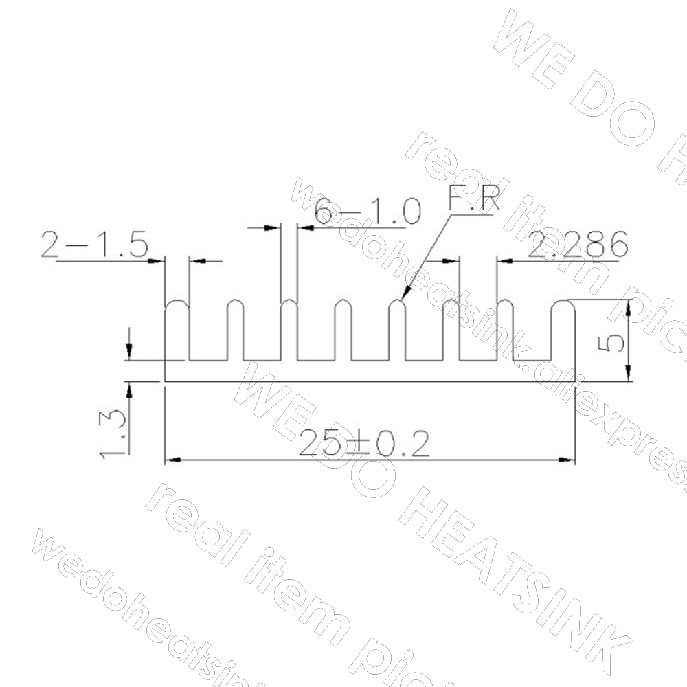 ฮีทซิงค์สีดำขนาด 25x25x5 มม. พ - Aluminium Extrusion บทวิจารณ์และราคา