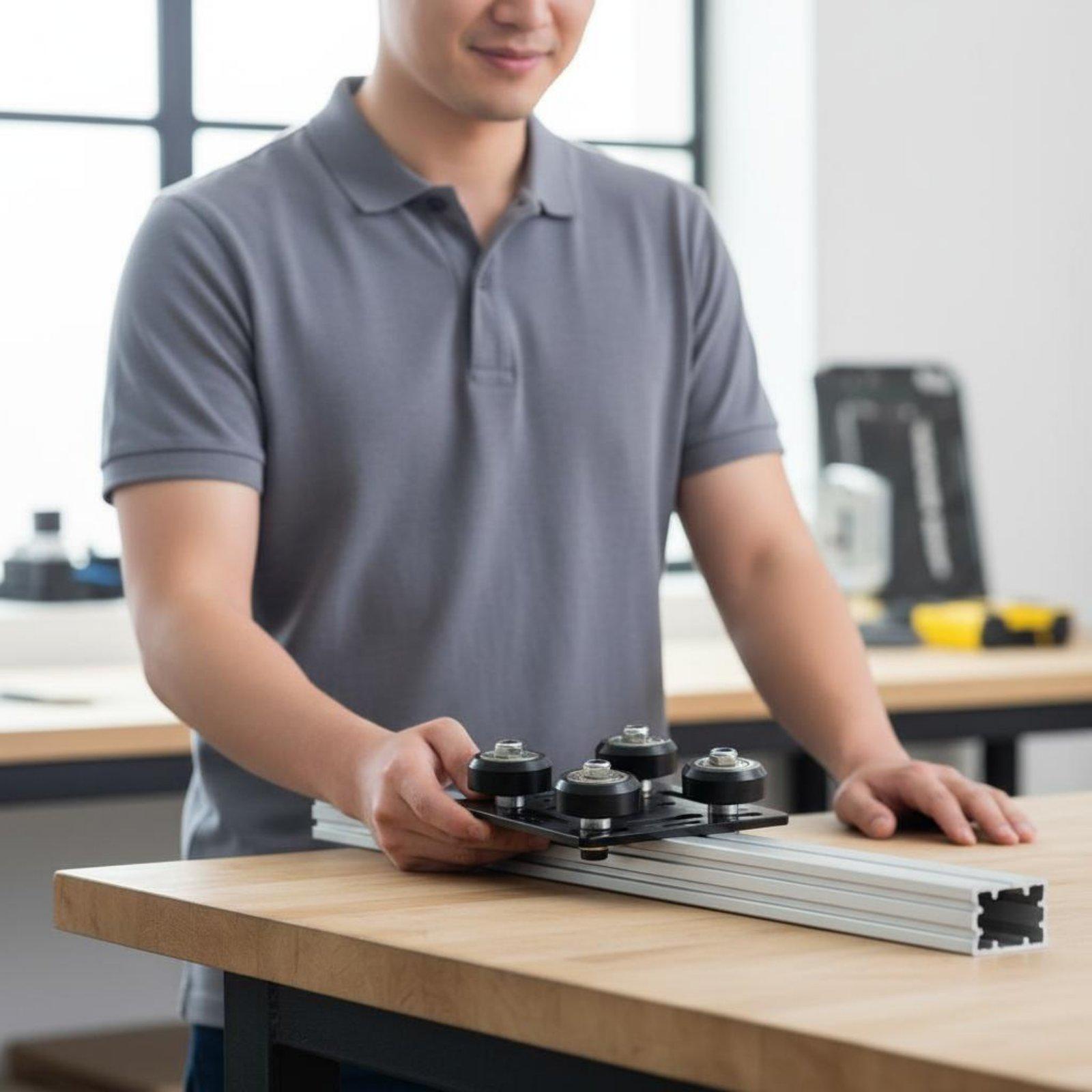 แผ่นโปรไฟล์อะลูมิเนียมแบบมีร่อ - Linear Rail บทวิจารณ์และราคา