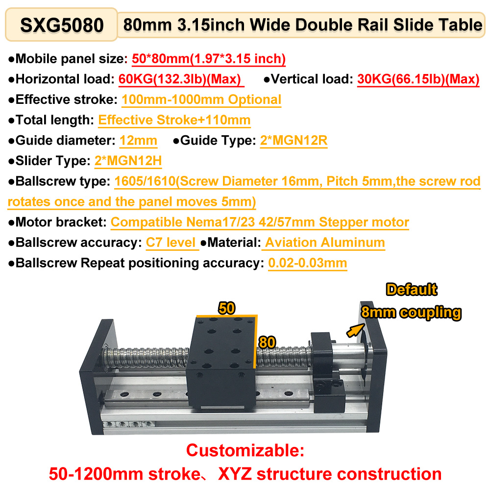 ชุดรางเลื่อนบอลสกรู CNC พร้อมม - Linear Rail บทวิจารณ์และราคา