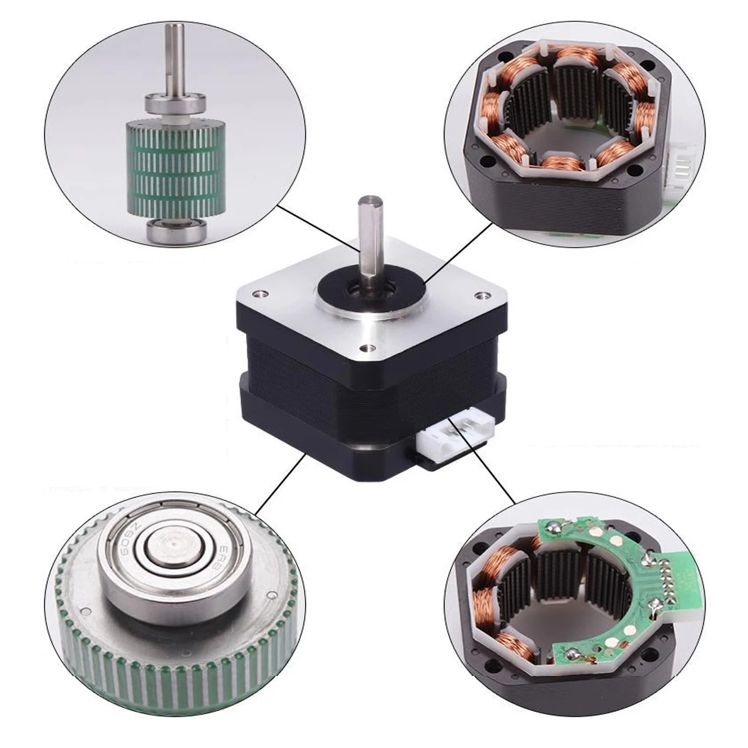 Nema17 Stepper Motor 42BYGH 3D - Stepper Motor Nema17 บทวิจารณ์และราคา