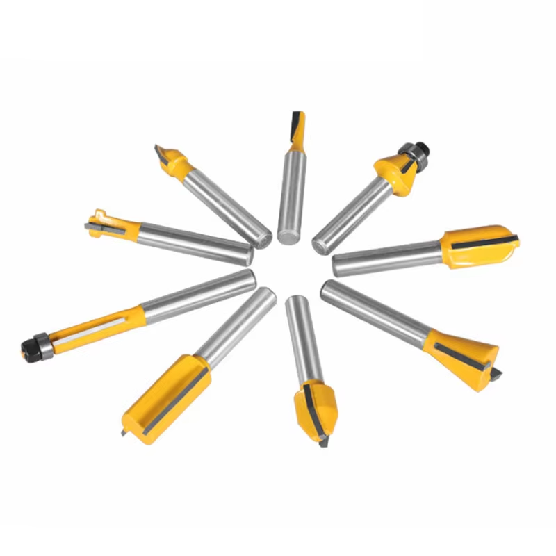 ชุดดอกเราเตอร์งานไม้ DIY สีเหล - End Mill Set บทวิจารณ์และราคา