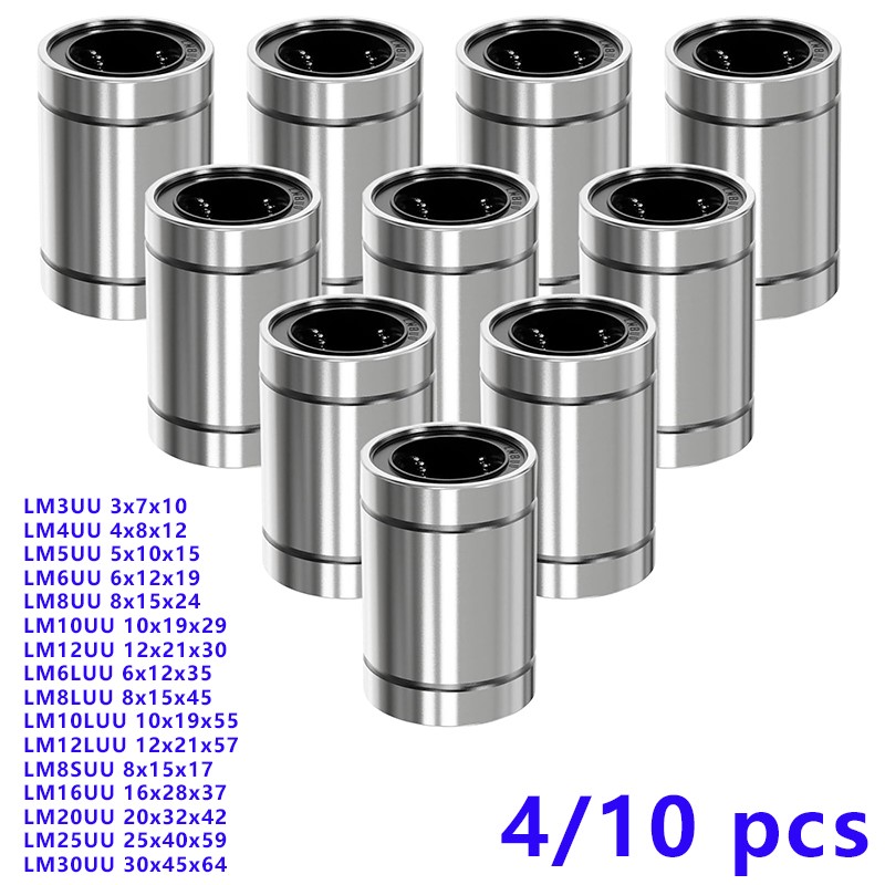 4/10PCS LM8UU LM10UU LM16UU LM - Lm8Uu Bearing บทวิจารณ์และราคา